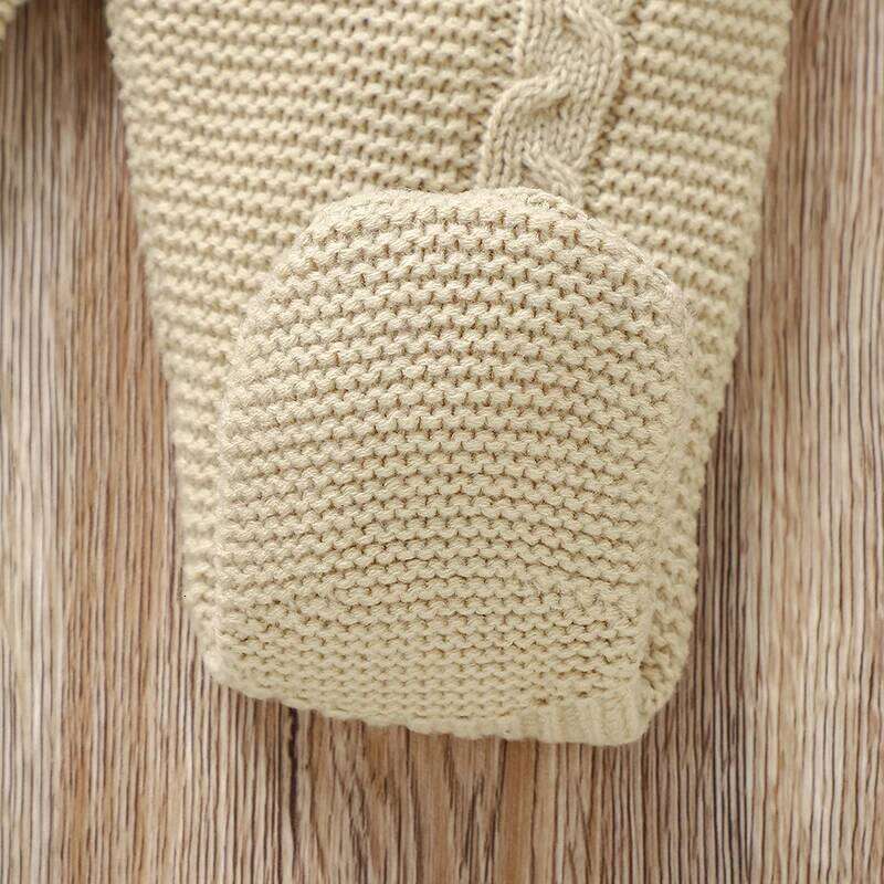 Baby Clothes Sets Knit Infant Boy Girl Sweater Long Sleeve+Romper Sleeveless Newborn Kid Pullover+Jumpsuit Foot Wrap 0-9M Autumn 26Y0224
