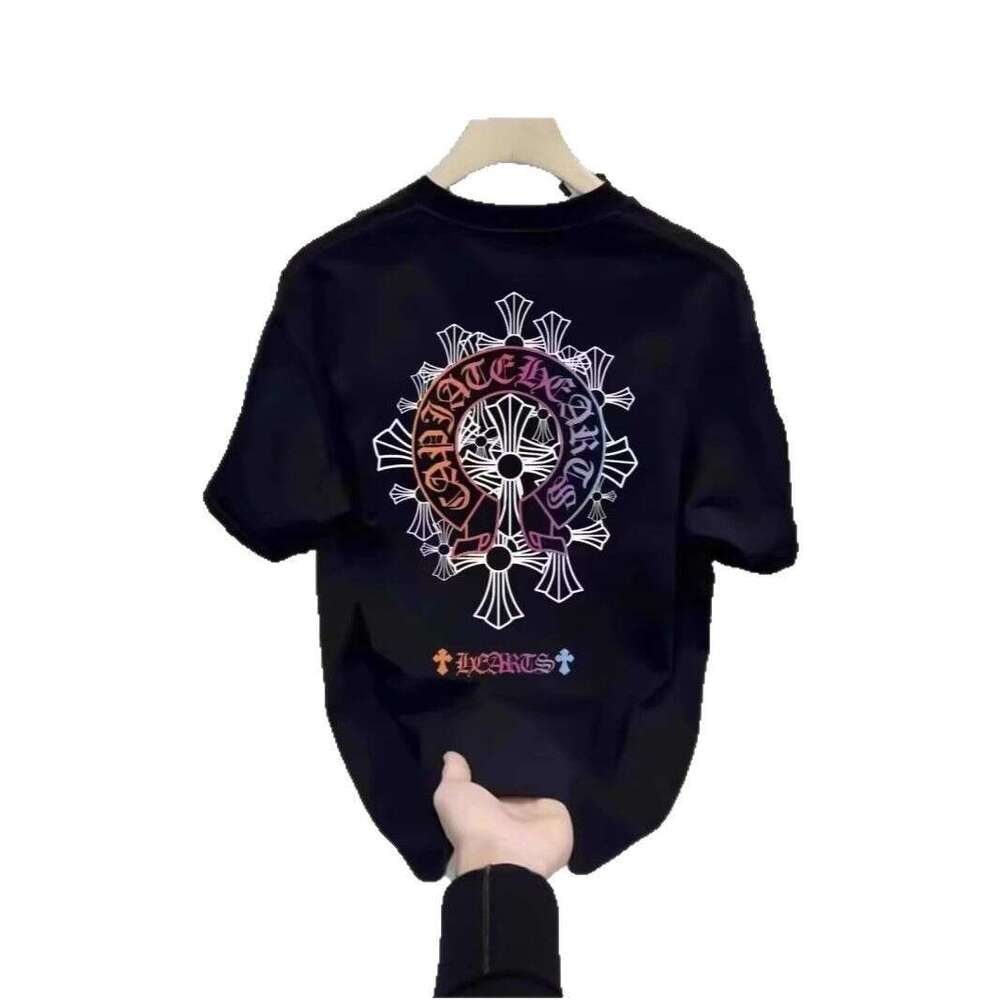 American-Style Heavy-Weight Pure Cotton Short-Sleeve T-Shirt Men, Summer Breathable Trendy Brand, White Loose Fit, Youth Round-Neck Top For Boys