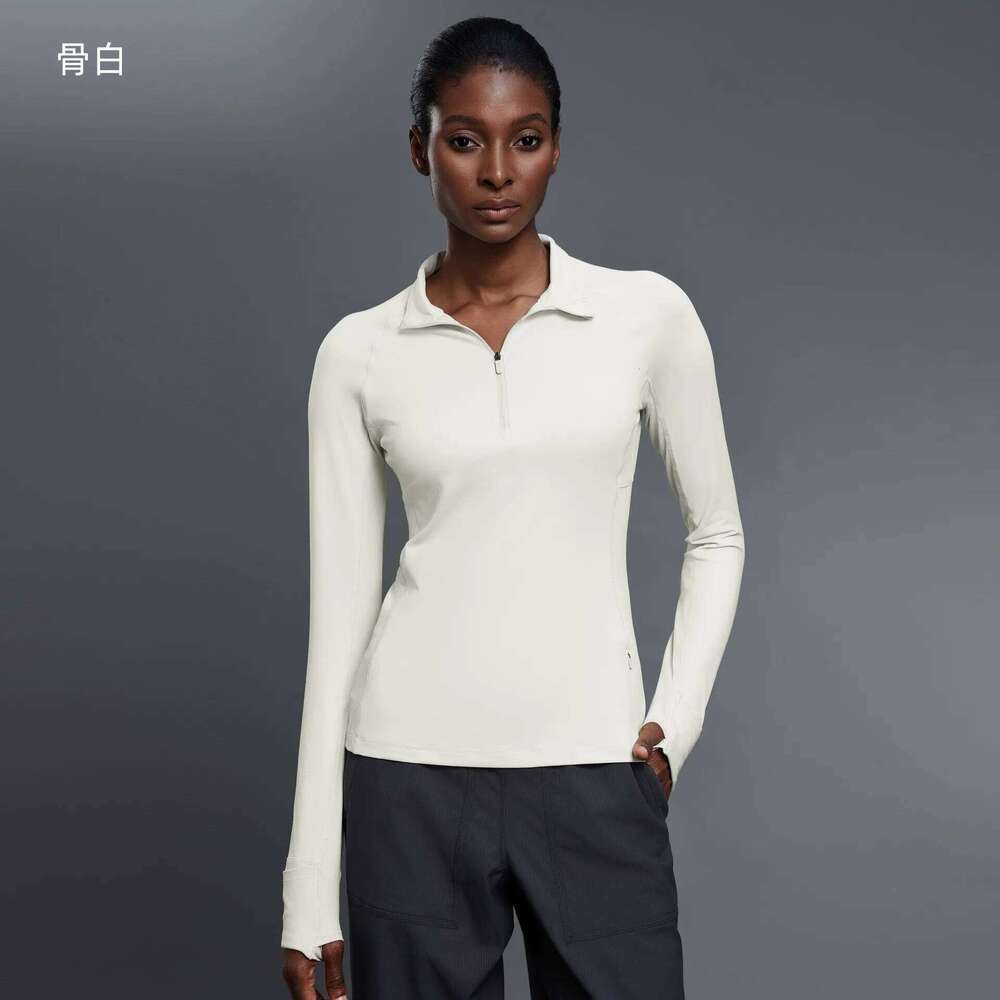 Women Long Sleeve Yoga Half Zipper Slim Fit Outdoor Running Shirt Breathable Quick Dry Gym Top Female Sportswear Clothes 26Y0224