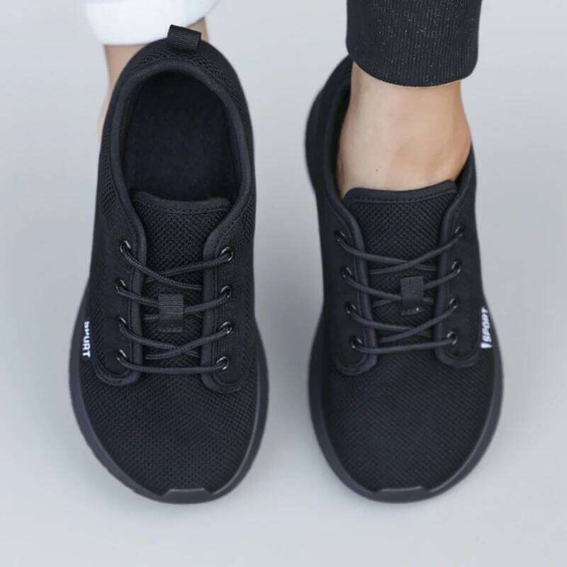 Men's Platform Wide Big Toe Friendly Workout Footwear SustainableMemory Foam Insole Sneakers Breathable Travel Shoes