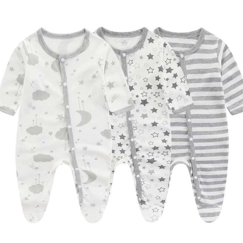Newborn Bodysuit Spring Baby Summer Girl Romper Soft Boys Jumpsuit Children's Clothes 0 to 9 Months 26H0224