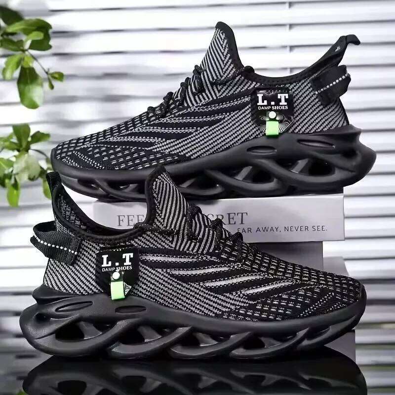 2025 Men's Sports Summer Lightweight Fashion Mesh Soft Comfortable Outdoor Anti Slip Casual Shoes Tenis Masculino