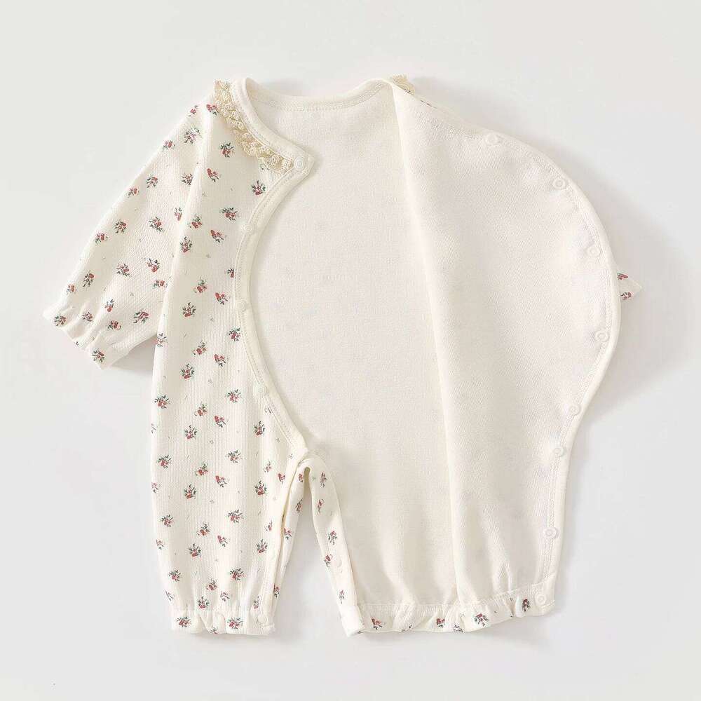 Autumn Baby Romper, Soft Velvet Long-Sleeve Infant Onesie, Newborn Children's Cotton Jumpsuit, Type a 26H0224