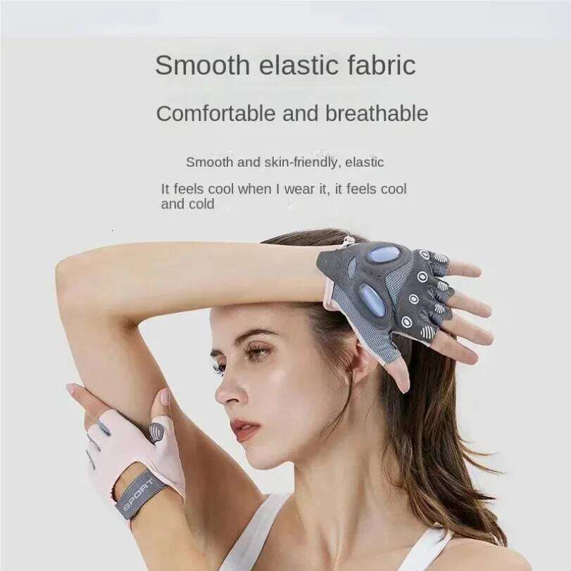 1 Pair Gym Body Building Training Fitness Sports Weight Lifting Exercise Slip-Resistant for Women Men Yoga Gloves 26H0224