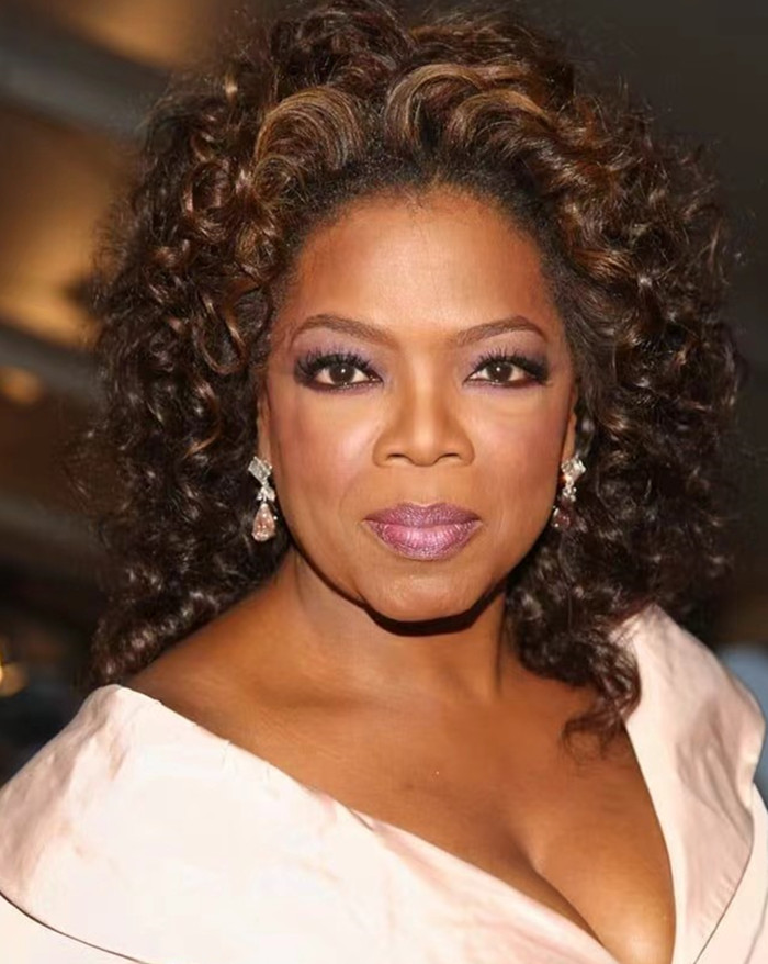 Oprah winfrey hairstyle natural loose curl lace front wig short black brown human hair wig for black women 180%density