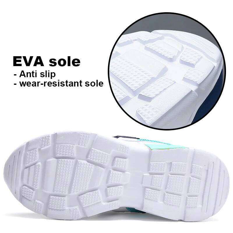 Kids' Sneakers Children Casual Sports for Boys Breathable Summer Mesh Kids Hook&Loop Students Girls School Running Shoes 26W0224
