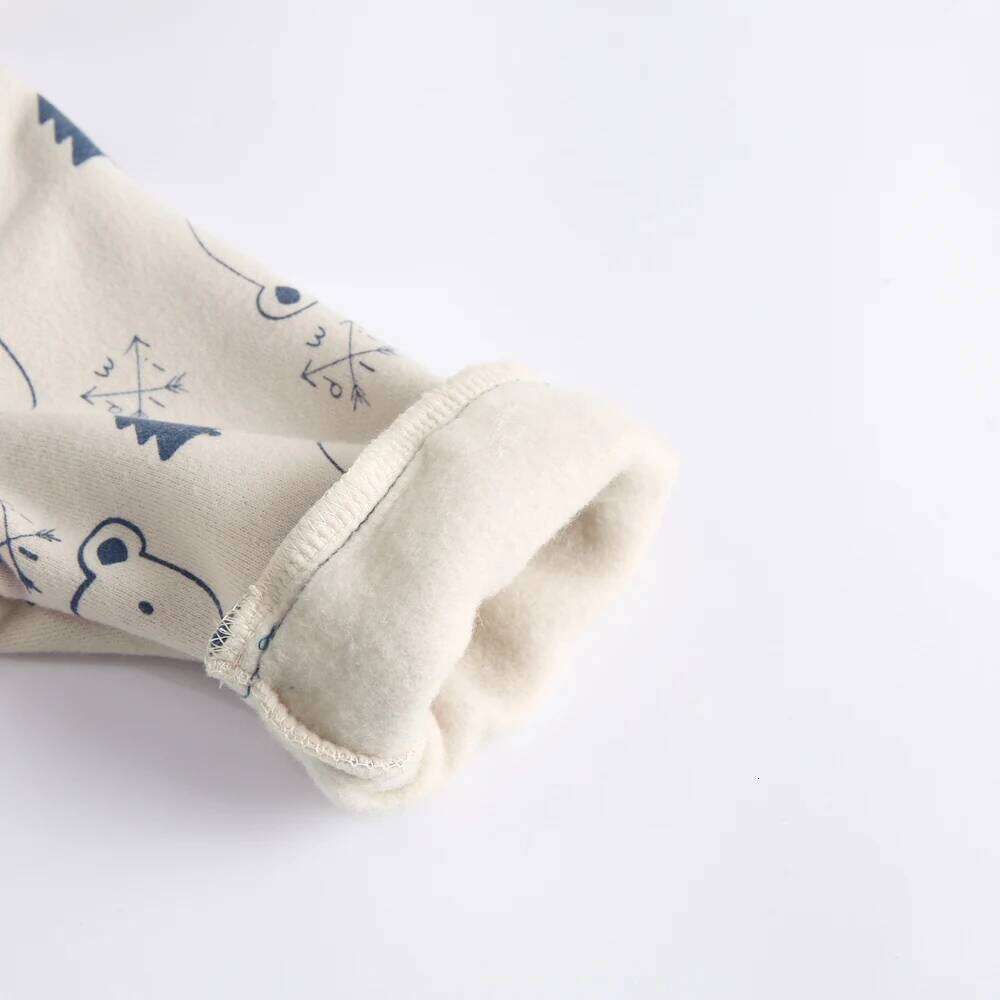 Sanlutoz Printing Winter Baby Boys Long Sleeve Rompers Cotton Toddler Clothing Jumpsuits 26H0224