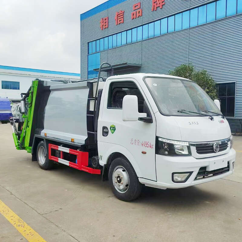 Compactor Garbage Truck 10m3 Capacity With High Pressure Hydraulic System And Rear Loading Mechanism For Urban Waste Collection Projects