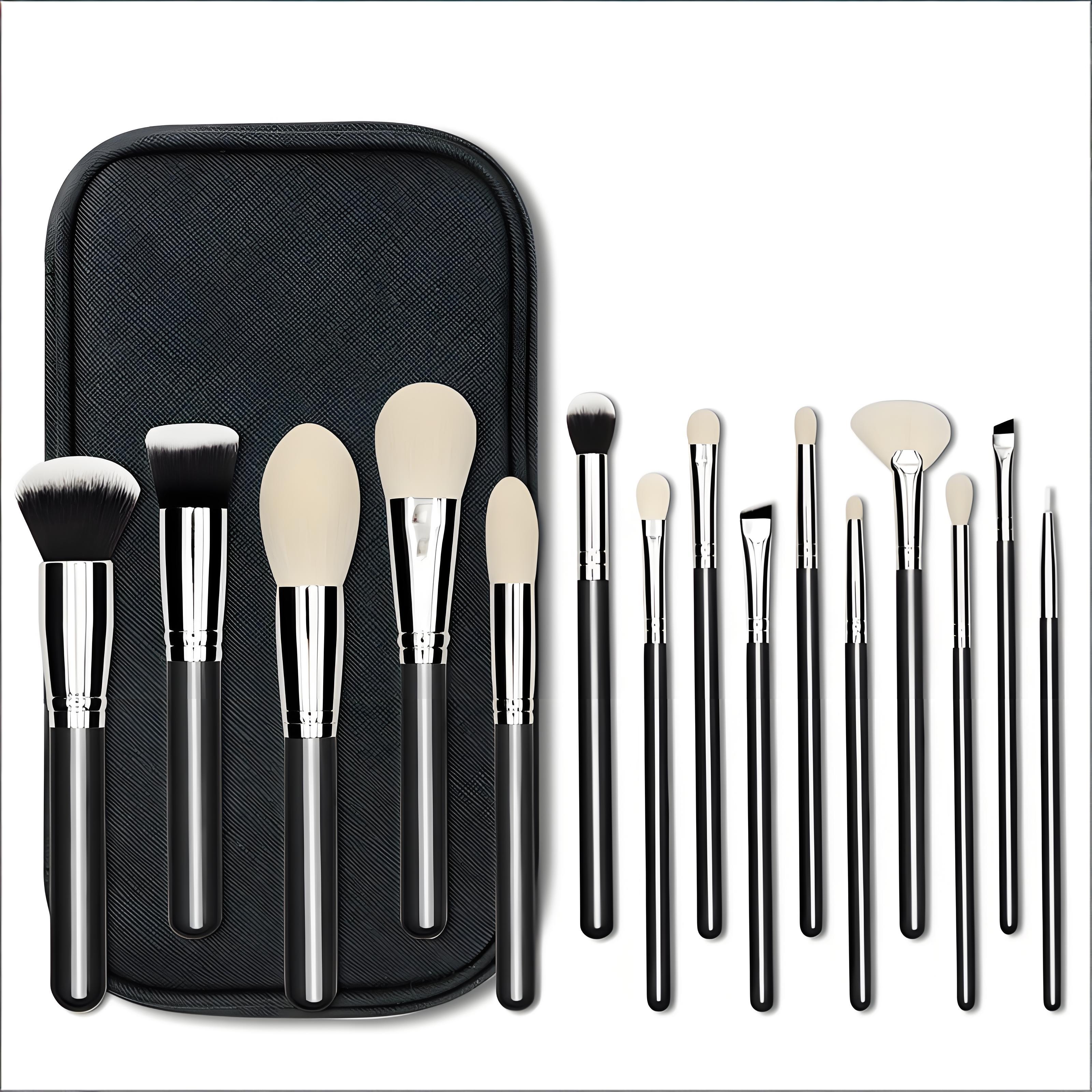 Professional Quality Ergonomic Makeup Tool Kit with Gentle Texture-Friendly Brushes