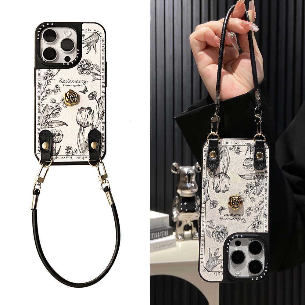 Suitable for Apple 16/17 Pro Max Lanyard Phone iPhone 12/13/14/15 Crossbody Shockproof Protective Case phone case