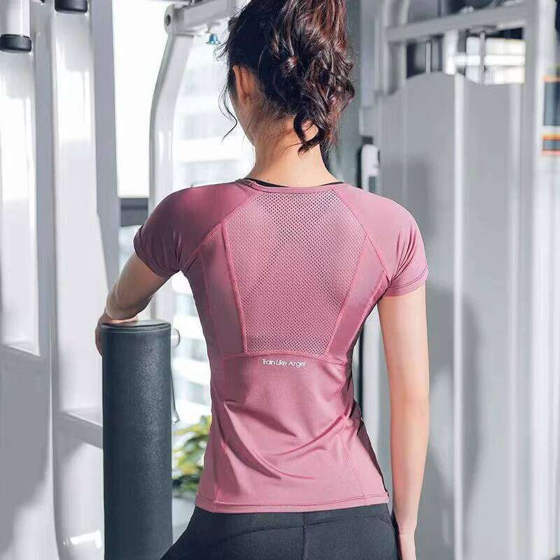 Ladies Sportswear Yoga Wear Women's Sports T-Shirt Plus Size Top Fitness Clothes Running 26Y0224