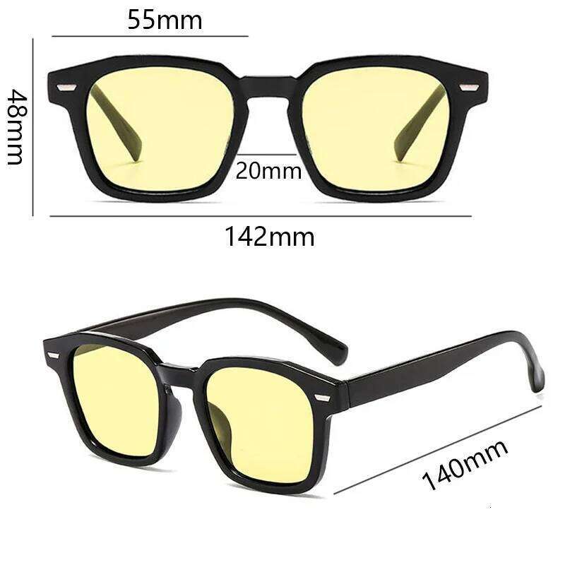 New Unisex Rectangle Vintage Sunglasses Fashion Design Retro Sun Glasses Female Lady Eyeglass Cat Eye Casual Goggles UV400 26W0224