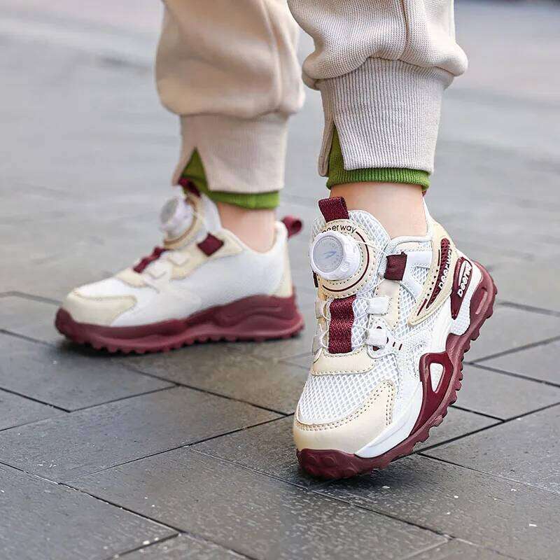 Hot Selling Autumn Balanced Childrens Sports Daily Flexible Lightweight Running Anti Slip Fashionable Casual Shoes 26W0224