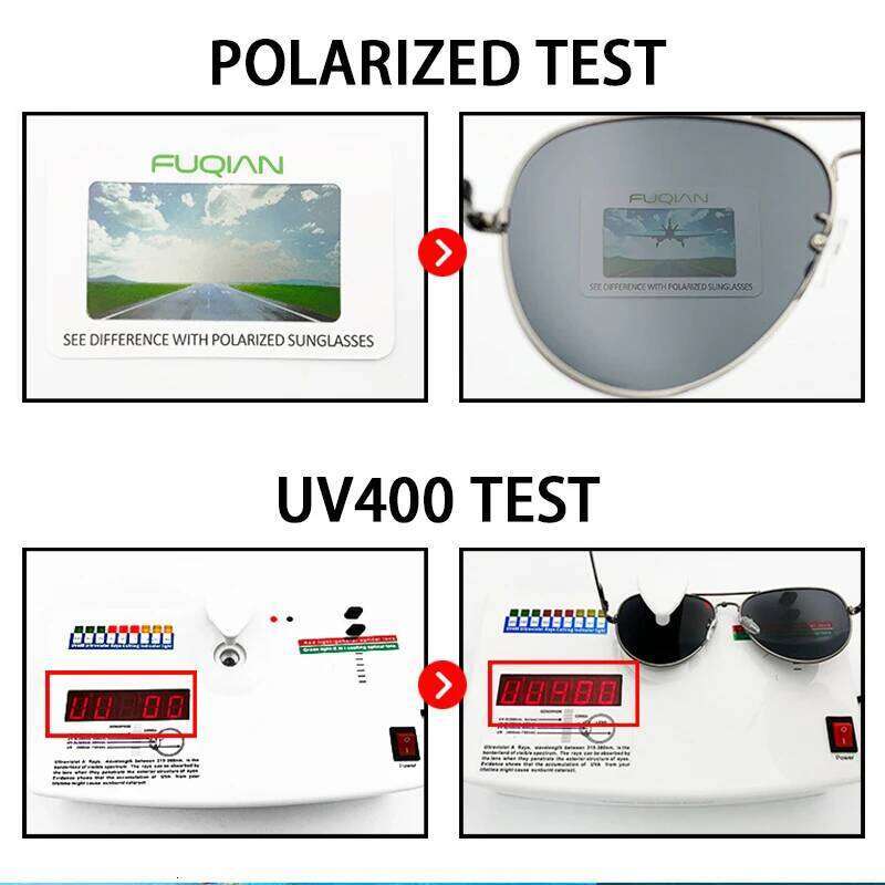 Classic Big Pilot Polarized Sunglasses Men Luxury Metal Black Aviation Sun Glasses Male Fashion Driving Vacation Shades UV400 26W0224