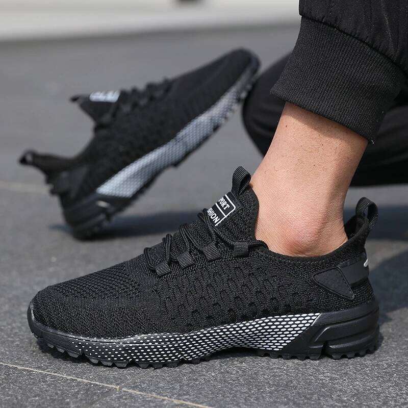 Fashion Men Casual Sport Breathable Mesh Running Sneakers Lightweight Shock Absorbing Walking Shoe Tenis Para Hombre