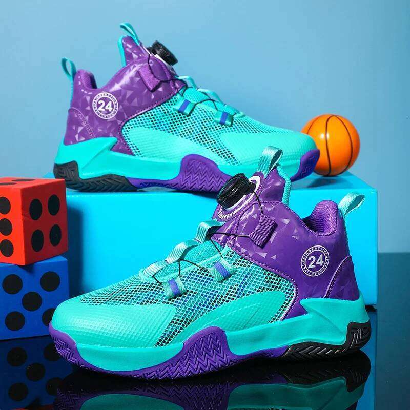 New Kids Men Shoes Street Basketball Boots Train Athletes Waterproof Luxury Boys Cushion Breathable Sports Sneakers 26W0224