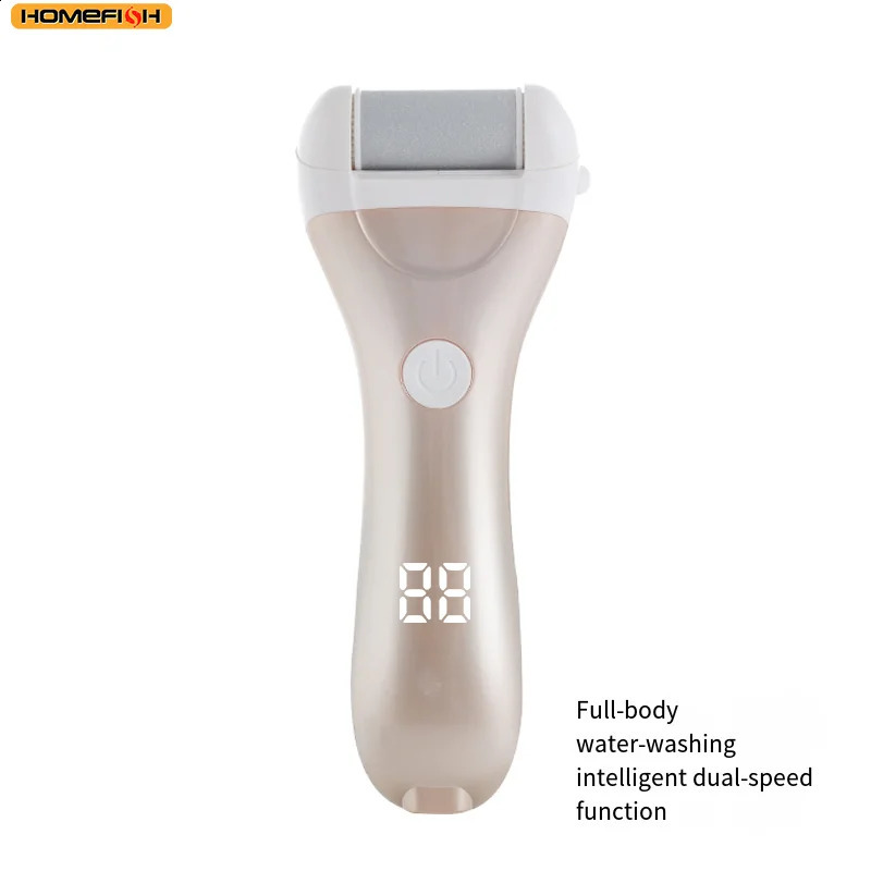 HOMEFISH Electric Pedicure Foot USB Rechargeable Power Display Grinding Exfoliator Replacement Heads For Heel Callus r 260126