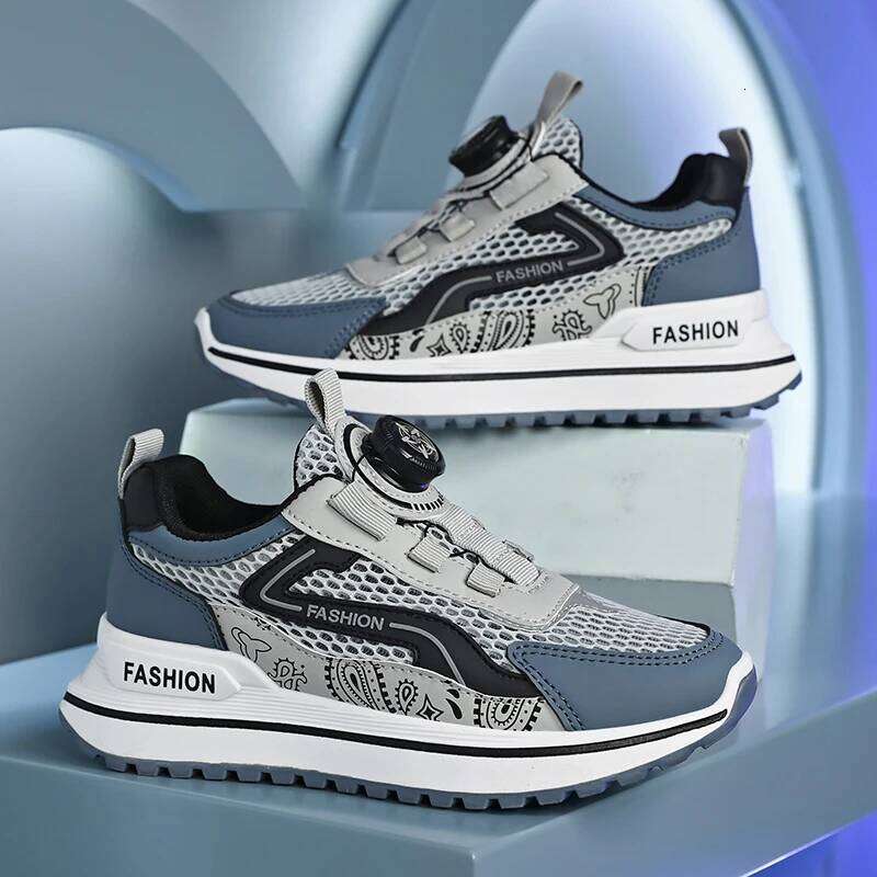 Kids Sneakers Mesh Breathable Comfort Rebound 2025 New Outdoor Jogging Anti Slip Fashion Casual Running Shoes for Children 26W0224