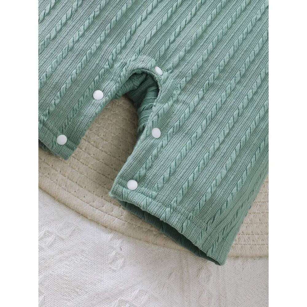 Newborn Boy Romper Short Sleeved Striped Lapel with Little Bear Pattern Gentleman's Jumpsuit Summer Baby Onesie1-18Months 26Y0224