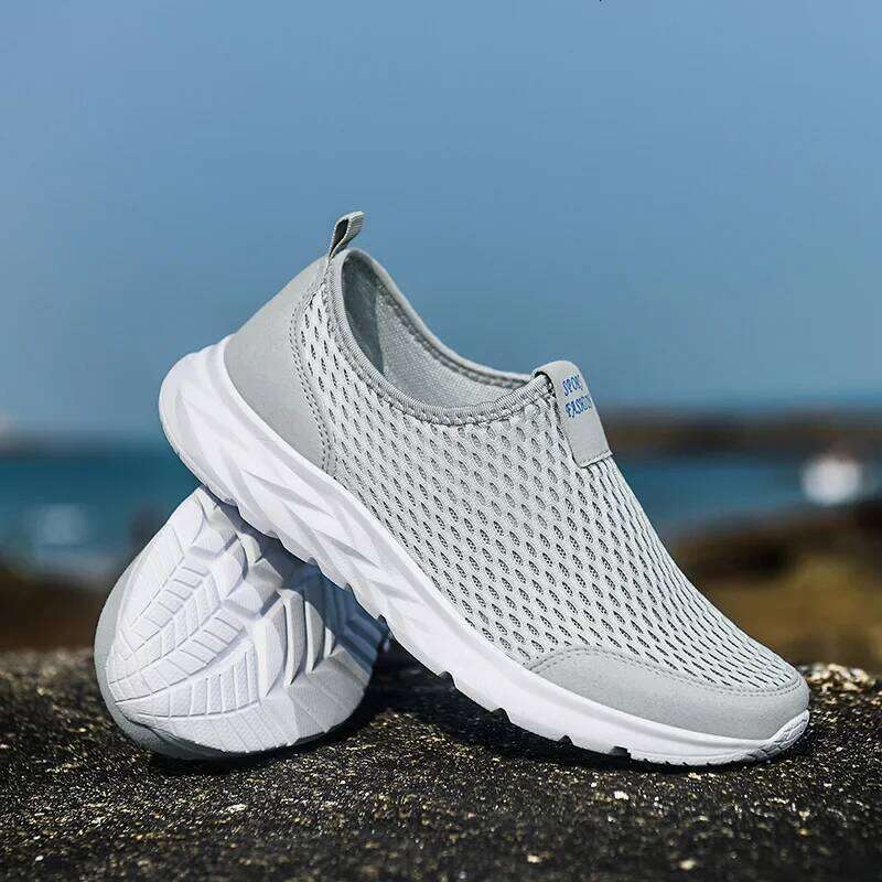 MAEDEF Men's Sneakers Breathable Mesh Men Casual Shoes Outdoor Non-Slip Big Size Loafers Walking Lightweight Male Tennis shoes