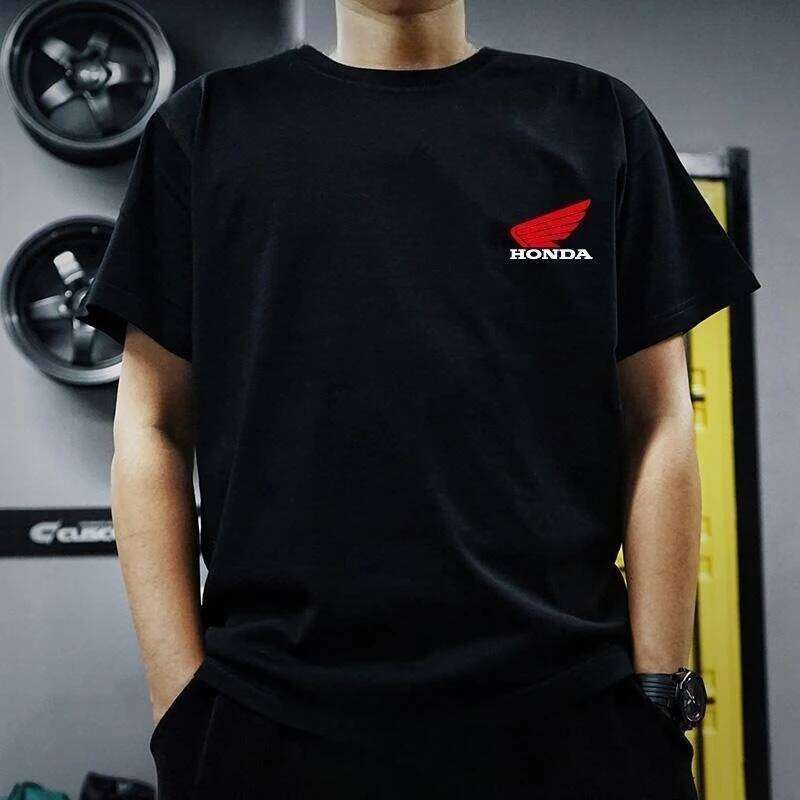Honda Men's and Women's T-shirts Summer Locomotive Motorcycle Riding CBR Gold Wing Racing Short-sleeved Cultural Shirt Ins H260224