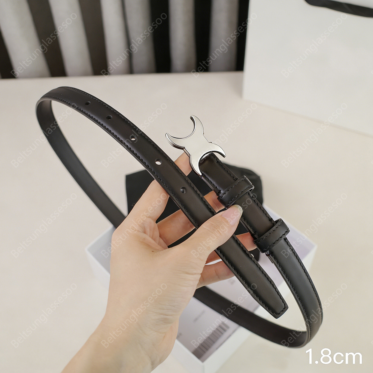 Designer Belt Luxury Genuine Leather Shiny Gold Silver Buckle Women Top Quality Waistband Cintura Di Lusso Belt Woman Waistband Width 2.4cm 1.8cm