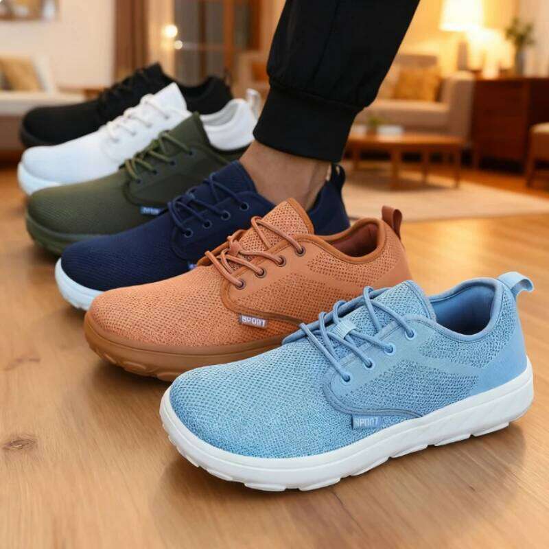 Men's Breathable Mesh Wide Toe Casual Comfortable Fitness Training Sneakers 2025 Shoes for Men with Free Shipping
