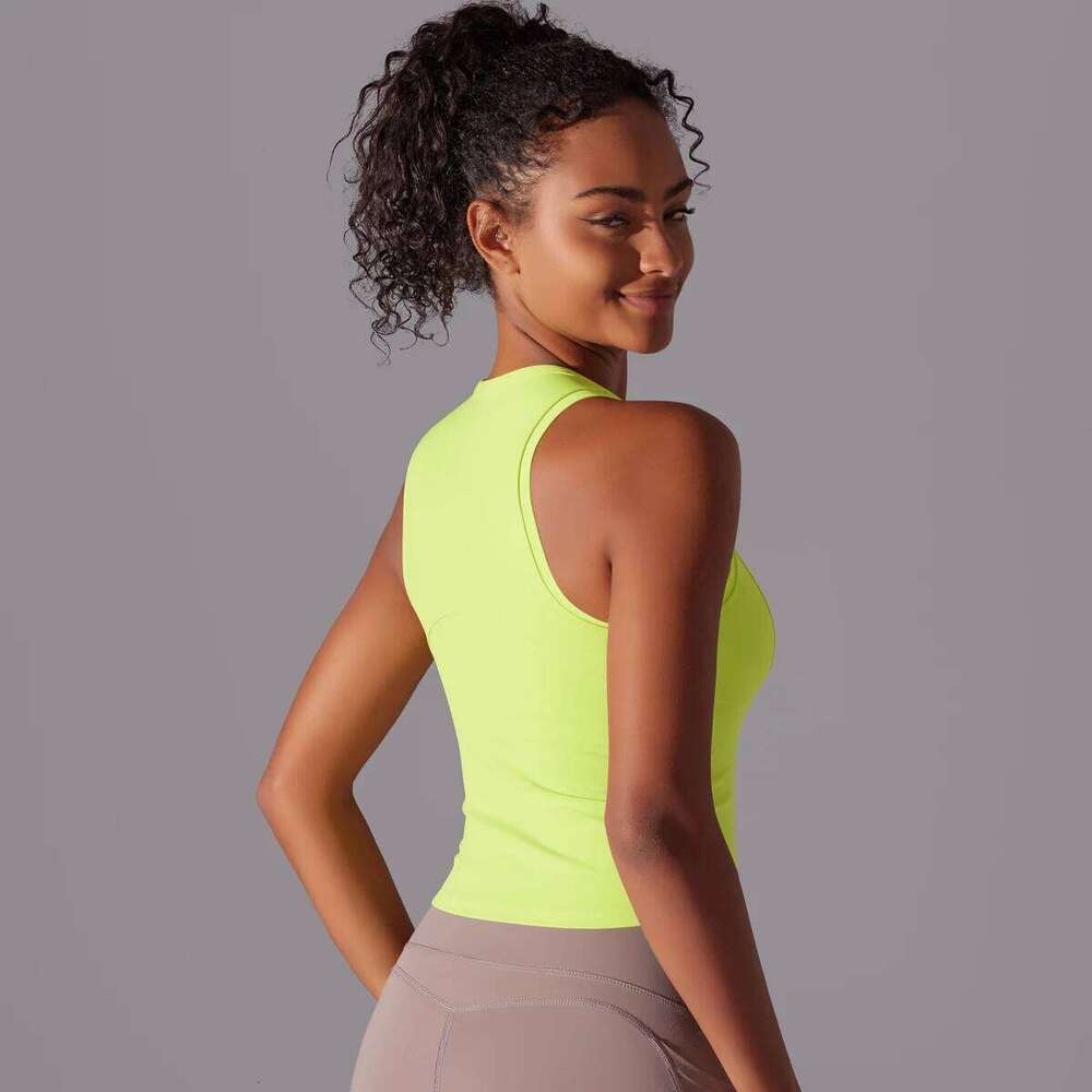 Sleeveless Yoga Vest Sportswear Stretchy Sports Bra Breathable Pleated Tank Quick Dry Fitness Wear Sexy Slim Top 26Y0224