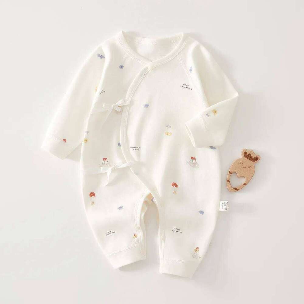 AYNIGIELL High-Quality Newborn Four Season Children's Jumpsuit 0-6M Cute Girl Male Baby Clothing 26H0224