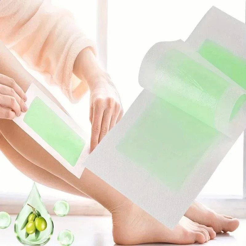 stick Professional Wax Strips for Summer Depilation Double Sided Cold Wax Paper for Leg Body Face Useful 260126
