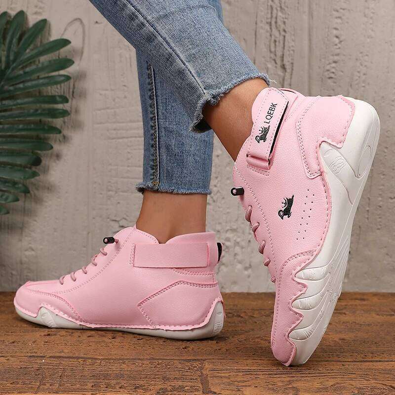 Women's New Lace Up Lightweight Are Breathable Comfortable Suitable for Daily Anti Slip Retro Walking Casual Shoes