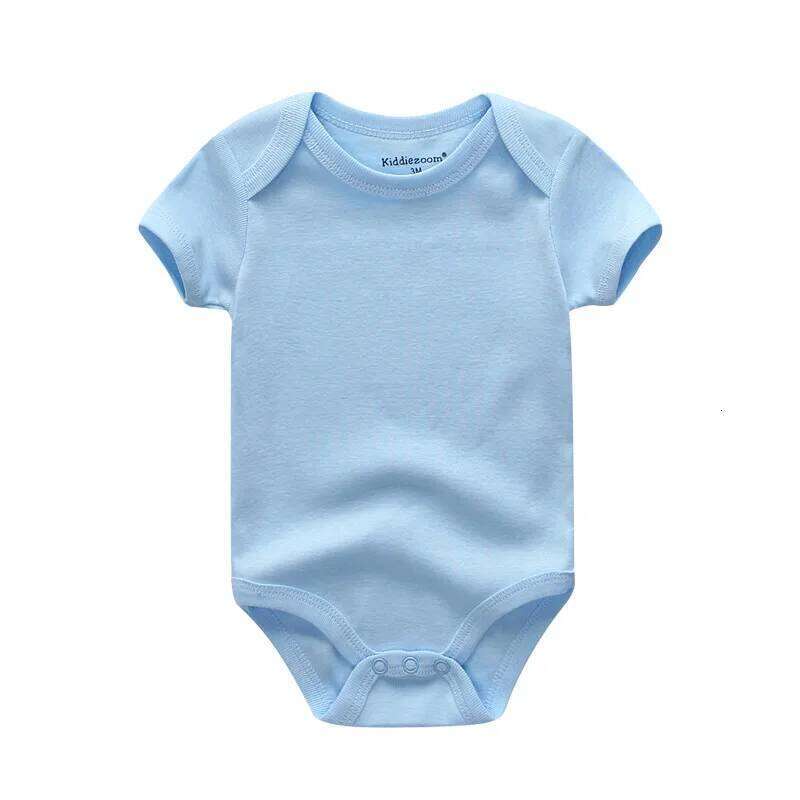 Kiddiezoom Four Seasons 1 PCS Solid Unisex Baby Boy Girl Bodysuits Soft 100%cotton Newborn Infant clothes 26Y0224