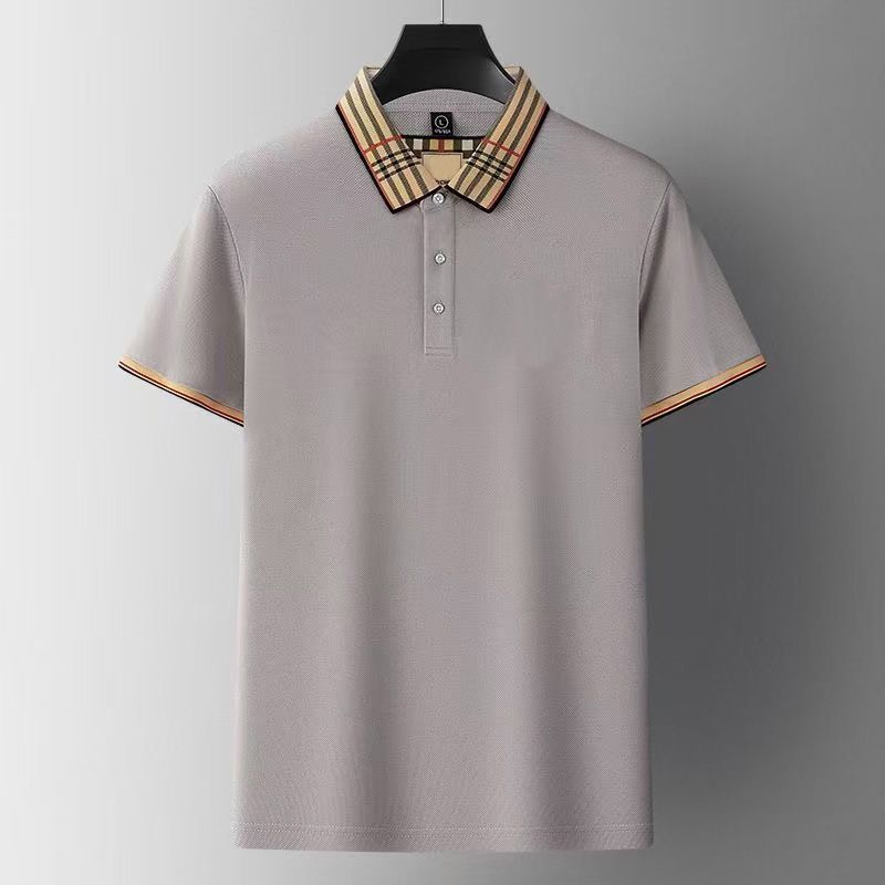 Cotton Summer Men's Polo Shirts Embroidery Solid Color Short Sleeve Turn Down Collar Casual Male Tees