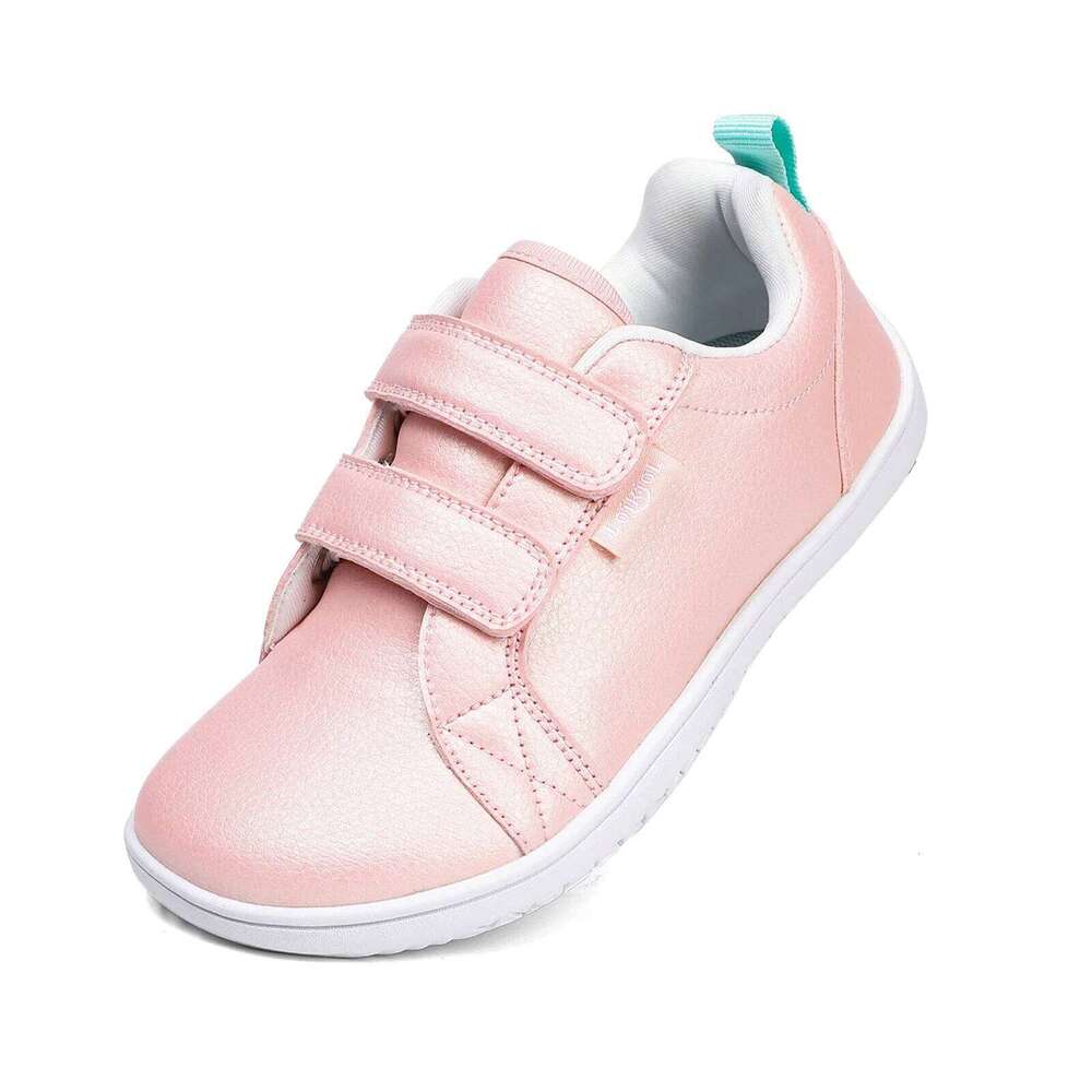 Boys Girls Casual Shoes Kids Wide Toe Barefoot Sneakers Youth Lightweight Artificial Leather Walking Flats Skate Non Slip 26W0224