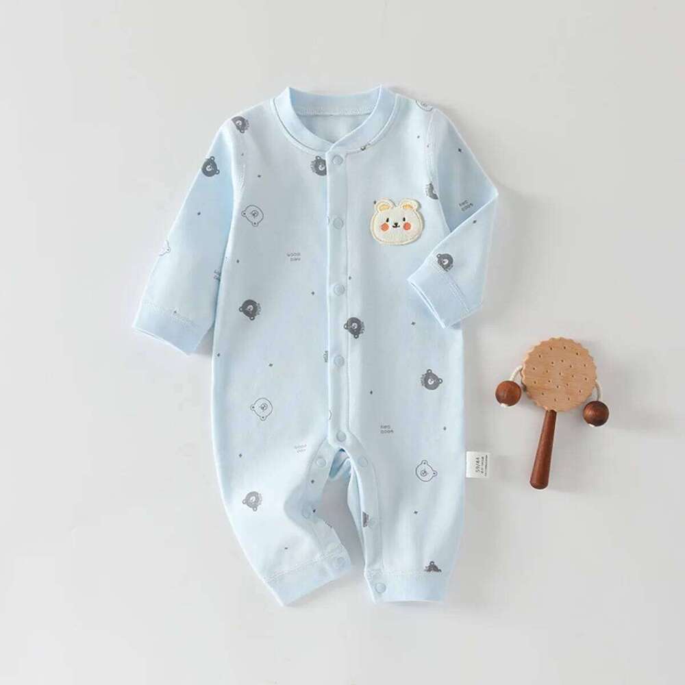 0-18 Month Kid Cute Jumpsuit Infant Pure Cotton Soft Babygro Toddler Spring Fall Daily Onesie Baby Outdoor Casual Romper 26Y0224