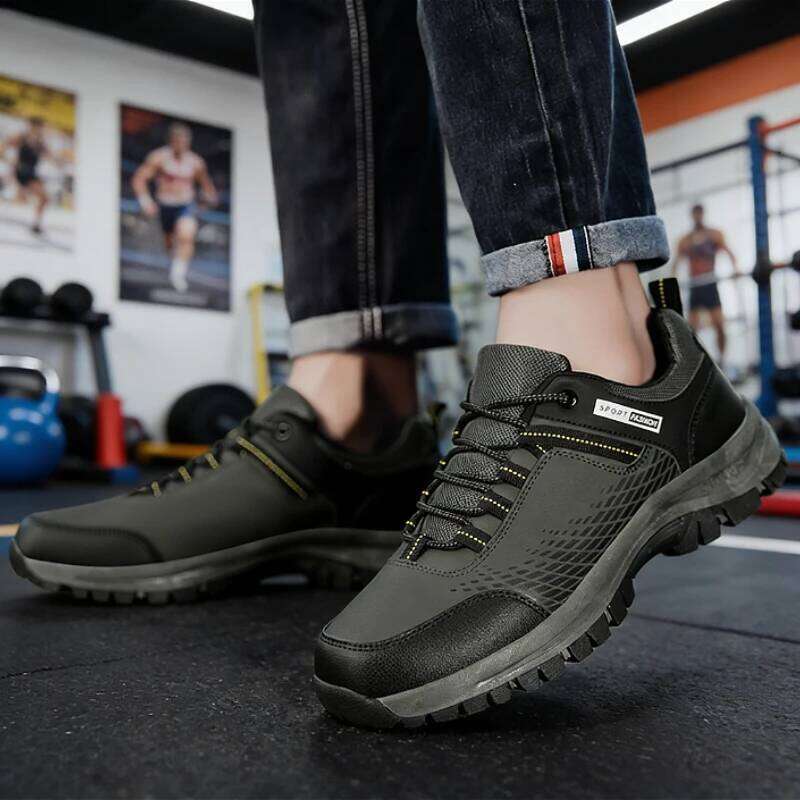 Men's Athletic Running Mesh Sole Non-Slip Gym Training Sneakers Black Sports Footwear Outdoor Hiking Walking Causal Shoes