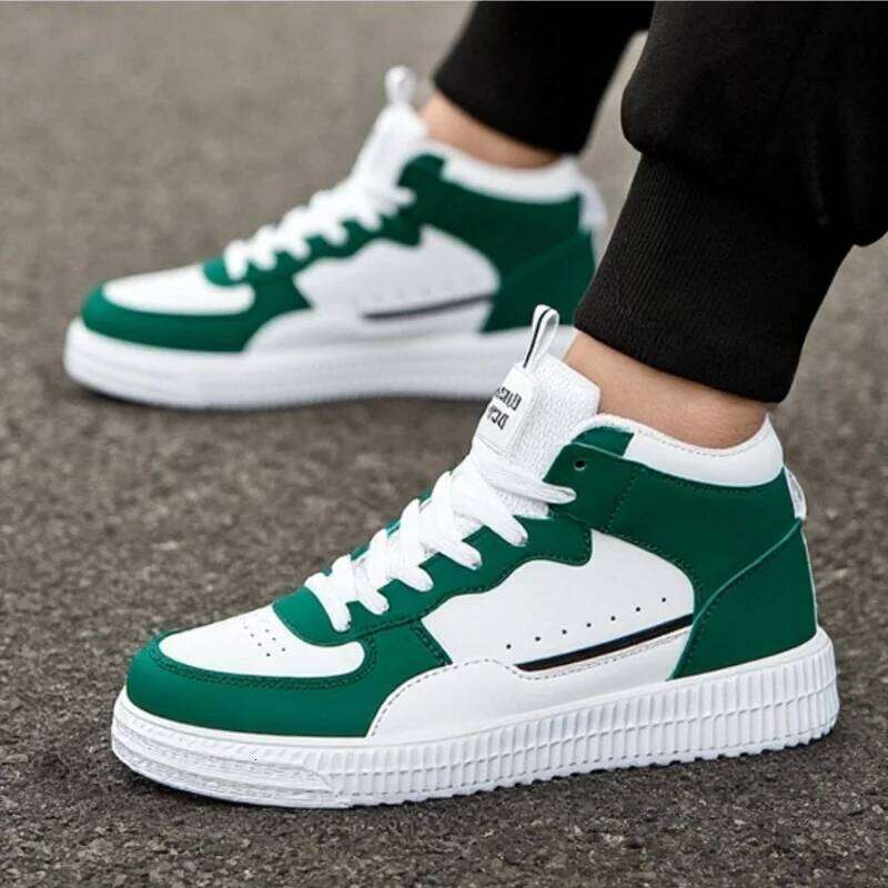 MAEDEF Mens Casual Women Sneakers PU Leather White Vulcanized Female Walking Sports Zapatillas Hombre Women's Shoes