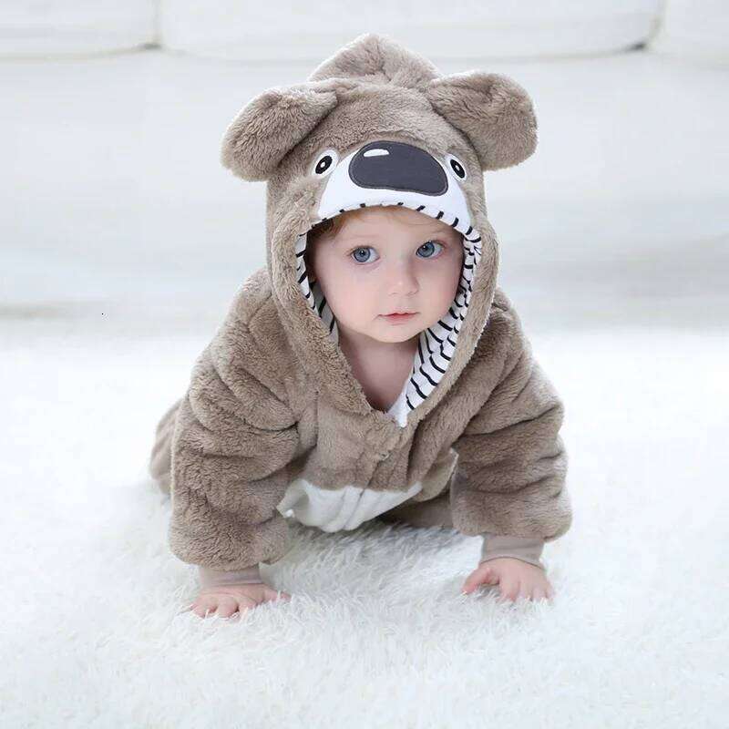 Lovely Koala Infant Boys Girls Rompers Clothes Toddler Animal Baby Jumpsuit Pyjamas Kids Overalls ropa bebes Party Costume 26H0224