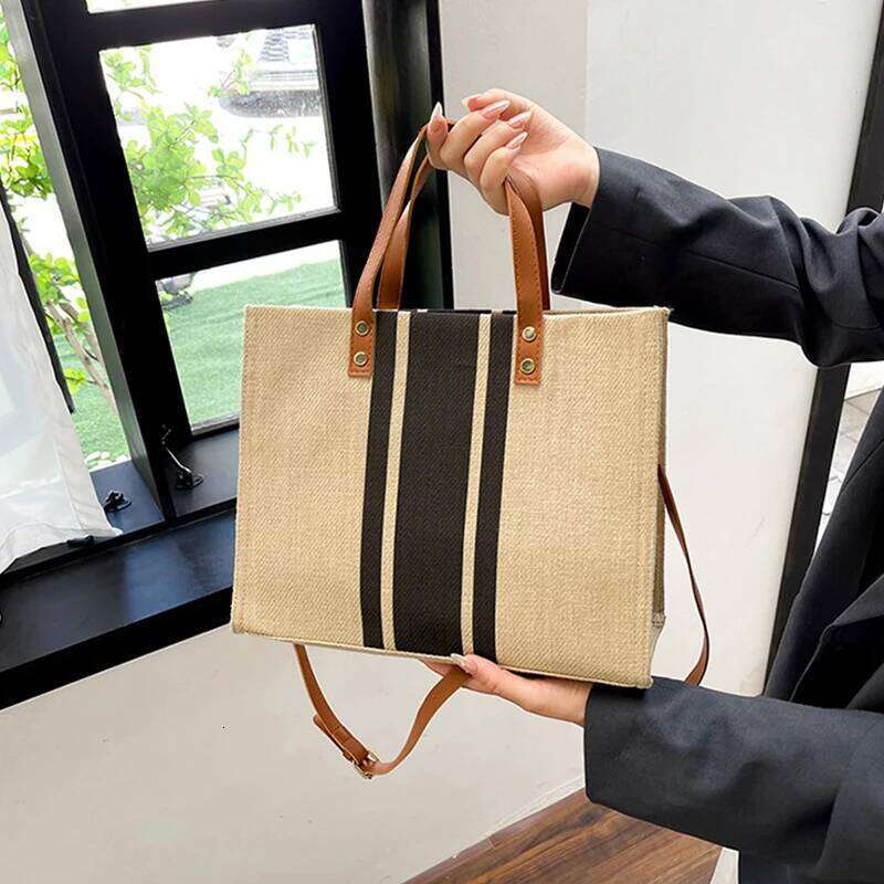 Shopper Tote Simple Canvas Ladies Handbags School Girls Book Bag Crossbody For Women Top Handle Bags Z260224