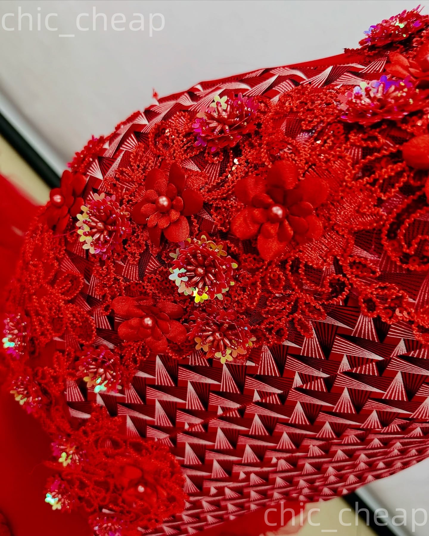 Aso Ebi Red Mermaid Prom Dresses 2026 Printed Flowers Lace Tulle Evening Formal Party Second Birthday Engagement Gowns Dress For Special Occasions ZJ0