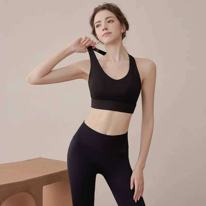 Women's High-Intensity Sports Underwear Shock-Proof Anti-Sagging Yoga Vest Beauty Running Bras Fitness Tops Gym Bra 26Y0224