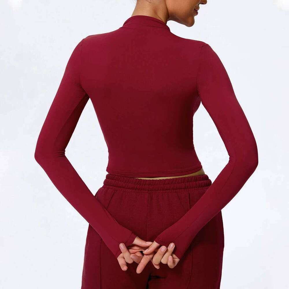 Hearuisavy Fitness Long Sleeved Sports Shirt Women Casual Lightweight Sportwear Gym Tops Breathable Quick Drying Yoga Clothing 26Y0224