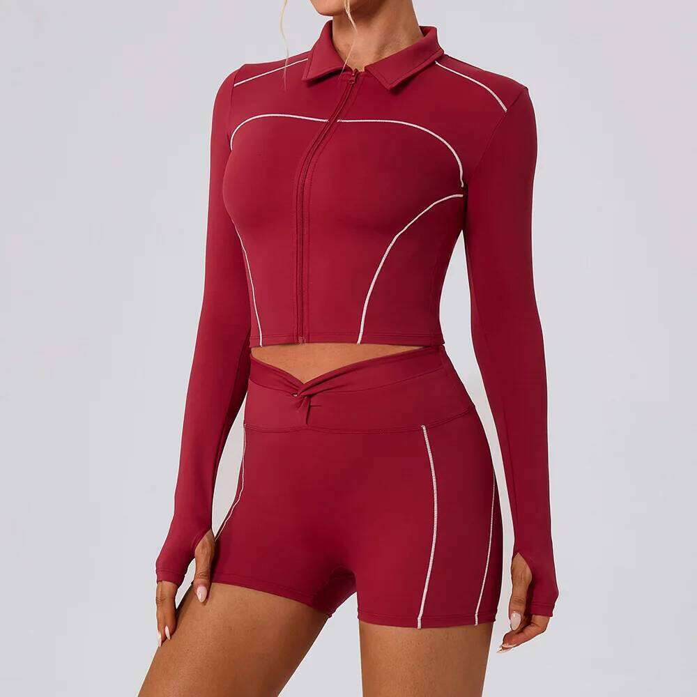 Women's Fitness Shirts Sports s Gym Yoga Long Sleeve Running Coats Female Workout Clothes For Cycling Activewear 26Y0224