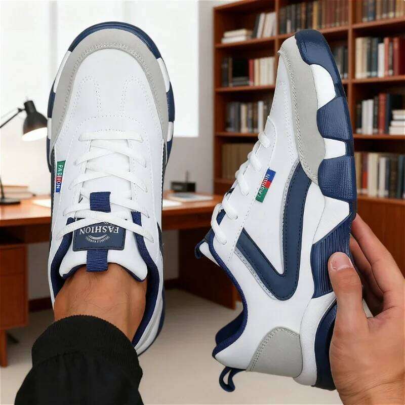 for Men Leather Sneaker Waterproof Casual Comfortable Tennis Sneakers Fashionable Large Four Seasons Versatile Men's Shoes