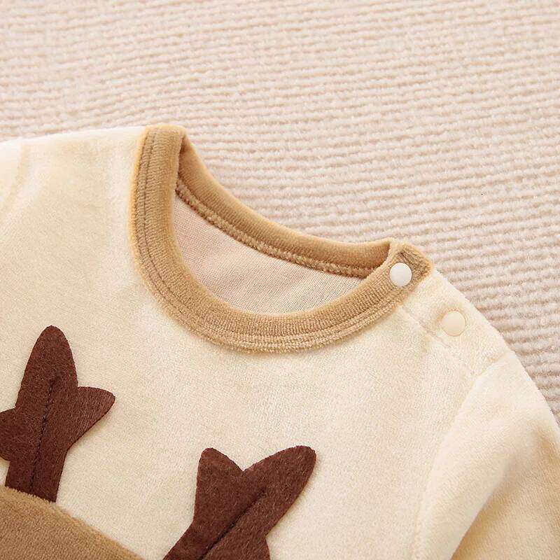 Christmas Cute 3d Elk Newborn Clothes Comfortable Soft 0-18 Boys Girls Spring And Autumn Long Sleeve Baby Jumpsuit 26H0224