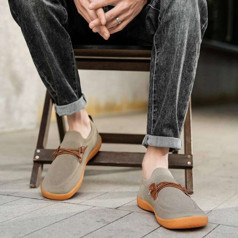 Men Casual Dress Sneakers Minimalist Barefoot Outdoor Comfort Lightweight Leisure Non Slip Wide Running Shoes