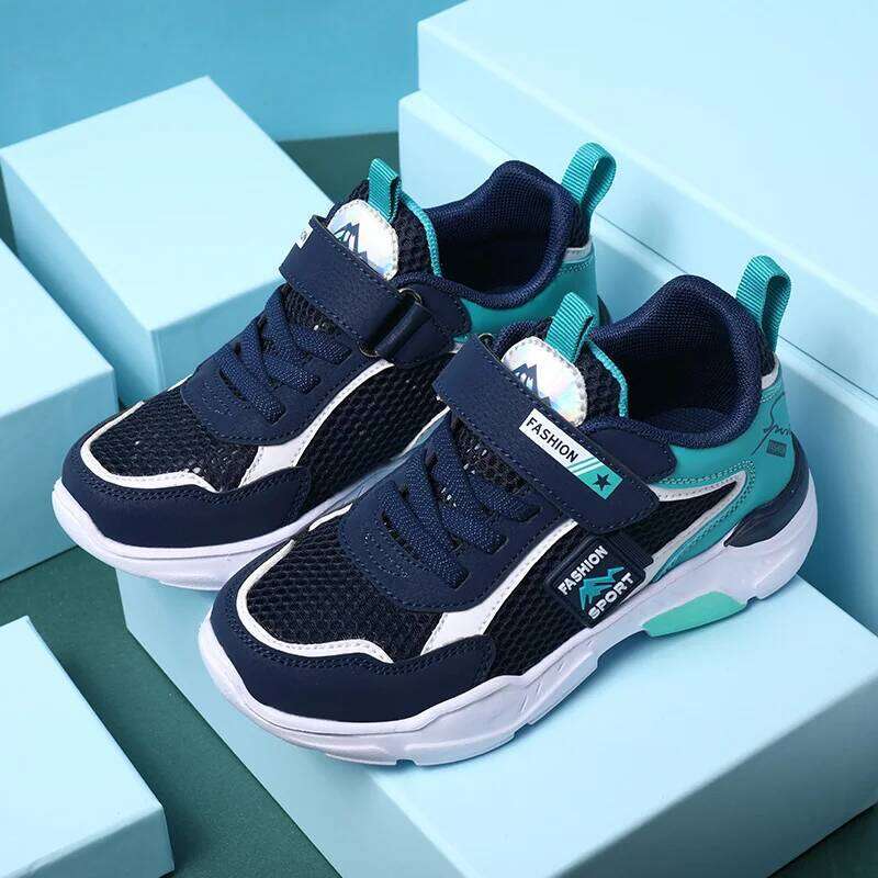 Single Net Children's Boys Sneakers Summer Breathable Non-slip Surface Girls Casual Tennis Sports Running Outdoor Shoes 26W0224