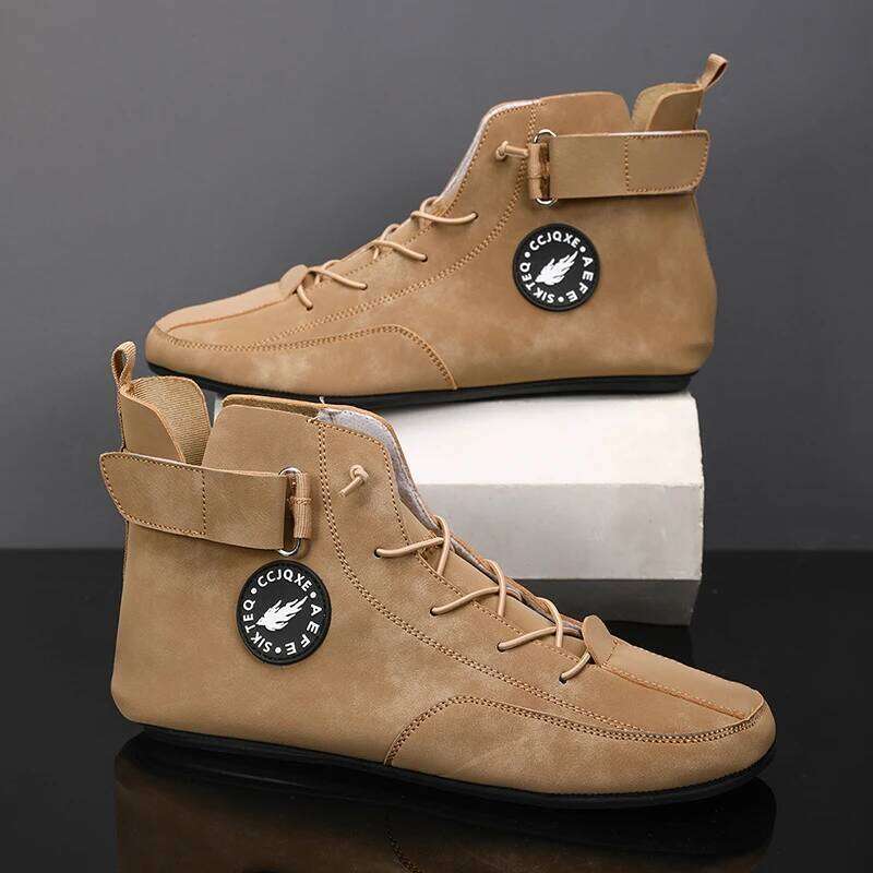 Men's Non Slip Walking Flats Comfortable Thin Bottom Lace Up Casual for Work Office Driving Shoes Men Footwear