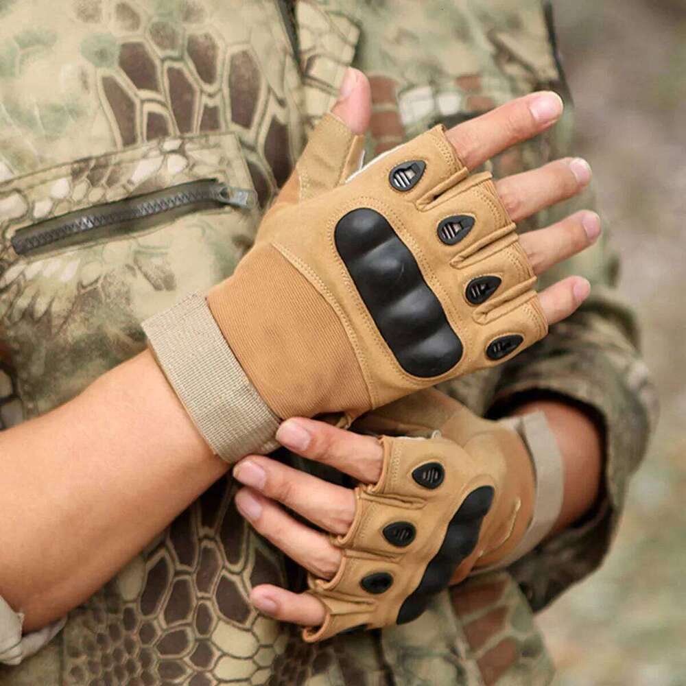 1 pair Half-finger Outdoor military Sports shooting Hunting air gun Motorcycle bicycle gloves 26H0224