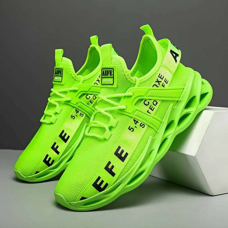 MAEDEF Fashion Men Breathable Sneakers High Quality Outdoor Casual Flats Black Running Shoes Athletic Walking Shoe